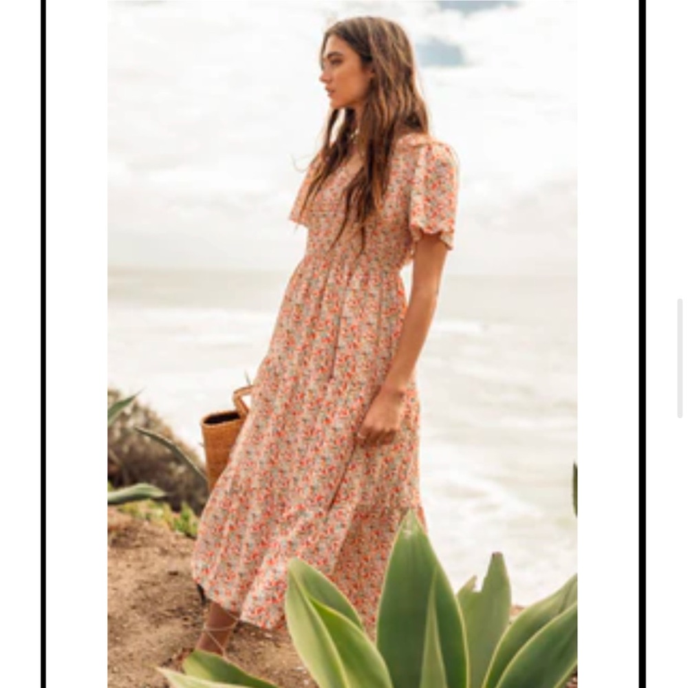 Bohme Floral Pink Maxi Dress